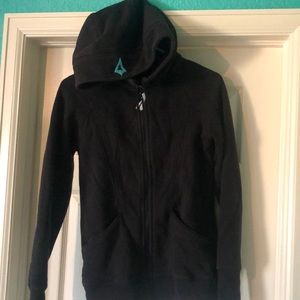 Black zip up hoodie